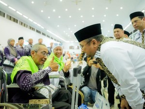 Sambut Kepulangan Jemaah Haji, Menag: Maaf Atas Segala Kekurangan