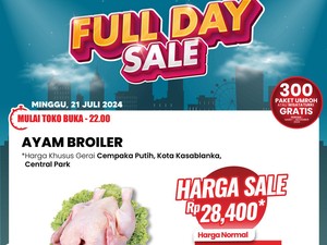 Yuk Merapat! Daging Ayam-Anggur Diskon Gede-gedean di Transmart Full Day Sale