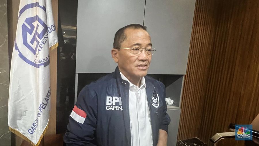 Andi Rukman Nurdin Karumpa, Ketua Umum Gapensi. (CNBC Indonesia/Linda Hasibuan)