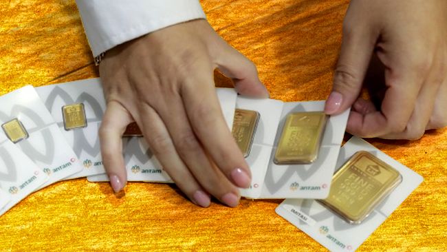 Harga Emas Antam Hari Ini Stagnan : Rp1.707.000 per Gram!