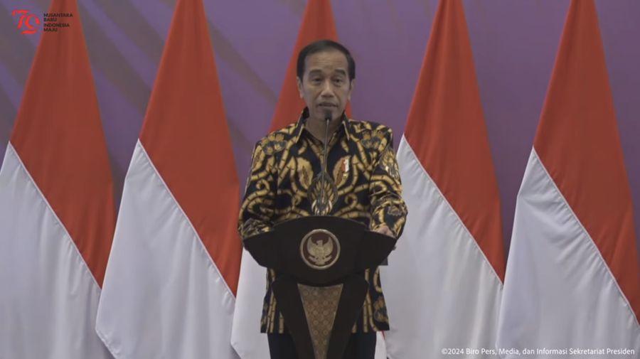 Peresmian Pembukaan Konferensi dan Pameran Kelapa Internasional ke-51, Surabaya, 22 Juli 2024. (Tangkapan Layar)