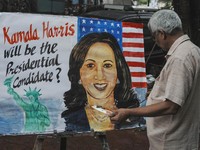Potret India 'Demam' Kamala Harris, Siap Gantikan Biden di Pilpres AS