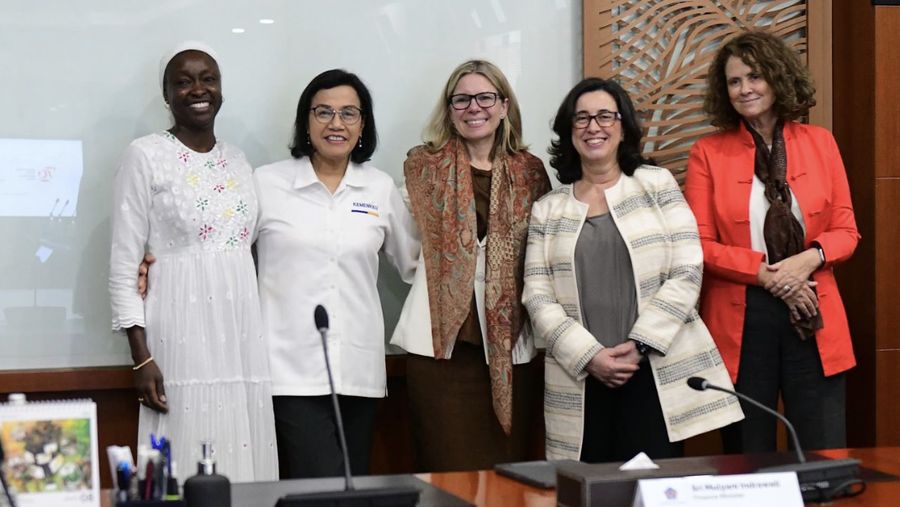 Kunjungan Anna Bjerde, Managing Director of Operations of Worldbank. (Instagram/Smindrawati)