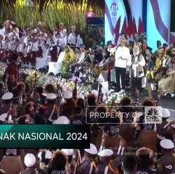 Presiden & Ibu Negara Hadiri Hari Anak Nasional 2024 di Jayapura