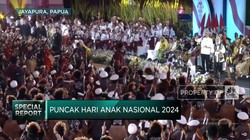 Presiden & Ibu Negara Hadiri Hari Anak Nasional 2024 di Jayapura