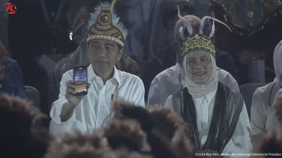 Puncak Peringatan Hari Anak Nasional, Jayapura, 23 Juli 2024. (Tangkapan Layar Youtube)