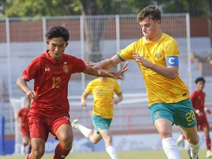 Piala AFF U-19: Diwarnai 1 Kartu Merah, Australia Tekuk Myanmar 1-0