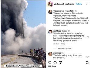Seram Banget! Geyser Yellowstone Meletus, Wisatawan Lari Terbirit-birit