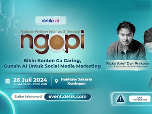 Antusias Belajar Marketing Medsos Pakai AI, Ngopi detikINET Sold Out