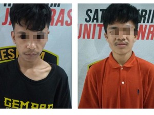 2 Jambret Kambuhan Dibekuk Usai Gasak Tas Wanita di Kalimas Surabaya