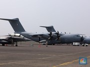 Foto: Pesawat tempur milik militer Prancis Dassault Rafale A330 MRTT mendarat di Apron Selatan, Pangkalan Udara Halim Perdanakusuma, Jakarta, beberapa waktu lalu. (CNBC Indonesia/Faisal Rahman)