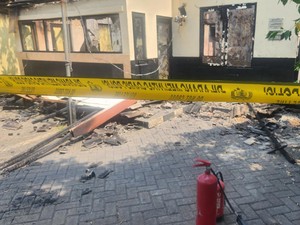 Kondisi Terkini Pospol di Pondok Aren Usai Kebakaran Semalam