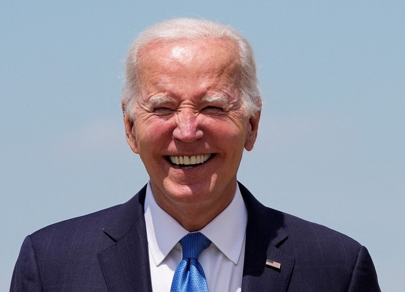 Presiden AS Joe Biden mendaratkan Air Force One di Pangkalan Gabungan Andrews di Maryland, AS, 23 Juli 2024. Presiden AS Joe Biden mendaratkan Air Force One di Pangkalan Gabungan Andrews di Maryland, AS, 23 Juli 2024. (REUTERS/Ken Cedeno)