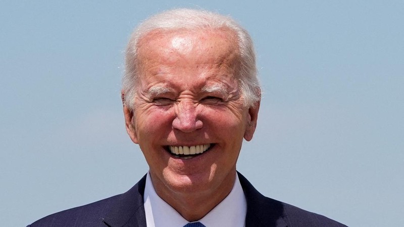 Presiden AS Joe Biden mendaratkan Air Force One di Pangkalan Gabungan Andrews di Maryland, AS, 23 Juli 2024. (REUTERS/Ken Cedeno)