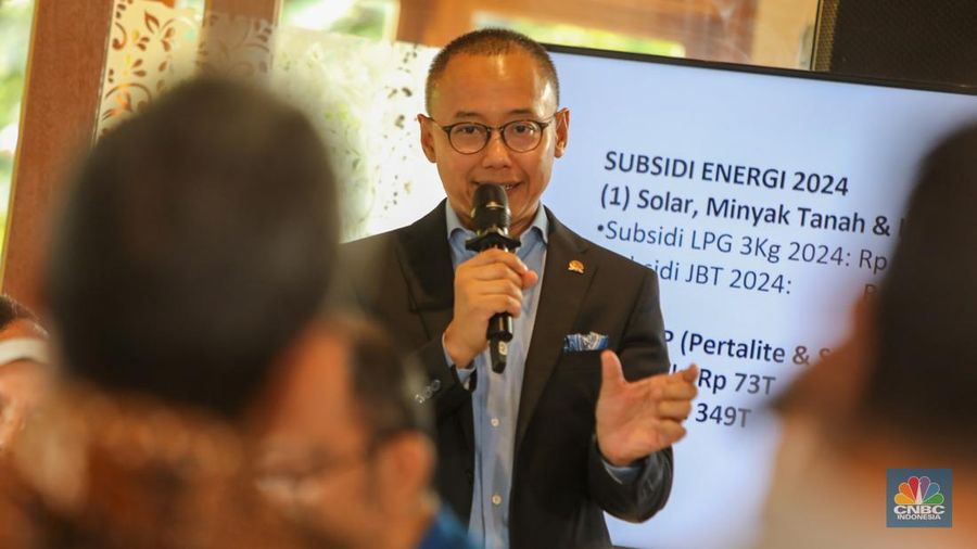 Wakil Ketua Komisi VII DPR RI, Eddy Soeparno saat acara Coffee Morning Energy dengan tajuk 
