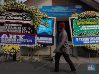 Wapres ke-9 RI Hamzah Haz Tutup Usia, Rumah Duka Banjir Karangan Bunga