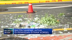 Video: Balon Sampah Dari Korut Jatuh di Kawasan Istana Korsel