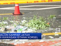 Video: Balon Sampah Dari Korut Jatuh di Kawasan Istana Korsel