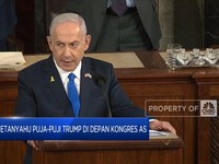 Video: Netanyahu Puja-puji Trump di Depan Kongres AS