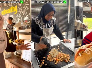Guru Review Menu Kantin Sekolah, Sajiannya Mirip Buffet Restoran