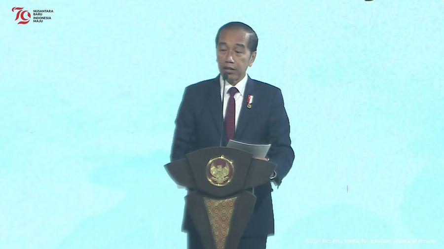 Sambutan Presiden Jokowi pada Pembukaan IPPP 2024, Jakarta, (25/7/2024). (Tangkapan Layar Youtube Sekretariat Presiden)