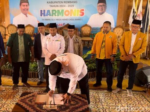 6 Parpol di Rembang Koalisi, Sepakat Usung Harno-Gus Hanies di Pilkada