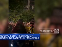 Video: Pendemo AS Sebar Serangga di Hotel Netanyahu Menginap