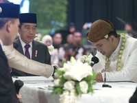 Jokowi Jadi Saksi Nikah Thariq Halilintar dan Aaliyah Massaid