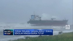 Video: Topan Terjang Taiwan, 4 Tewas, Sekolah Hingga Bursa Tutup