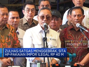  Zulhas Lakukan Sidak, Sita Impor Ilegal Rp 40 M