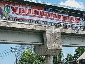 Heboh Spanduk Tolak Cagub Sulsel Intoleran di Makassar, Bawaslu Tertibkan