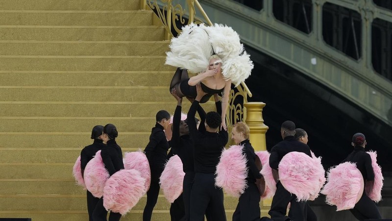 Pembukaan Olimpiade Paris 2024. (FRANCOIS-XAVIER MARIT/Pool via REUTERS)