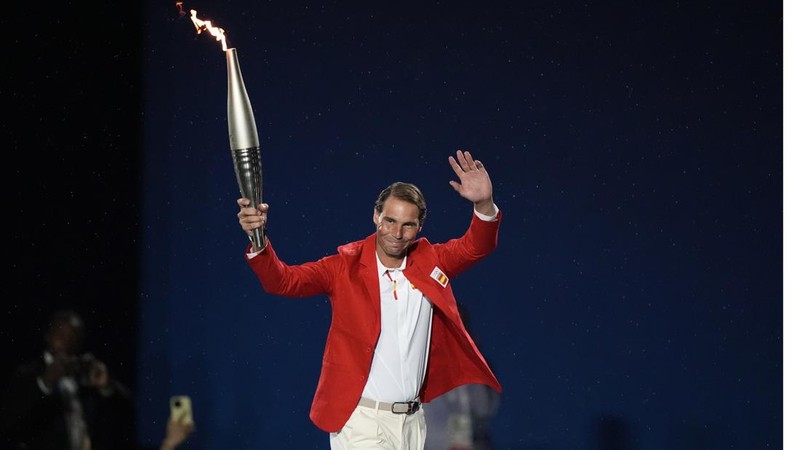 Pembukaan Olimpiade Paris 2024. (FRANCOIS-XAVIER MARIT/Pool via REUTERS)