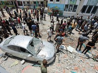Biadab! Israel Bombardir Kamp Pengungsi, Warga Palestina Kocar-Kacir