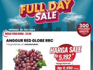Harga Anggur Murah Banget Cuma di Transmart Full Day Sale