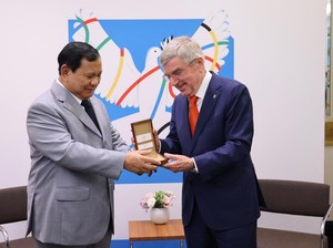 Ini Isi Pertemuan Prabowo Subianto dengan Presiden IOC di Paris