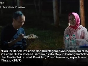 Presiden Jokowi dan Ibu Iriana Bermalam di IKN Hari Ini