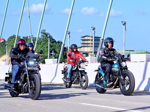 Segini Harga Motor Kustom Hijau yang Digeber Jokowi di IKN