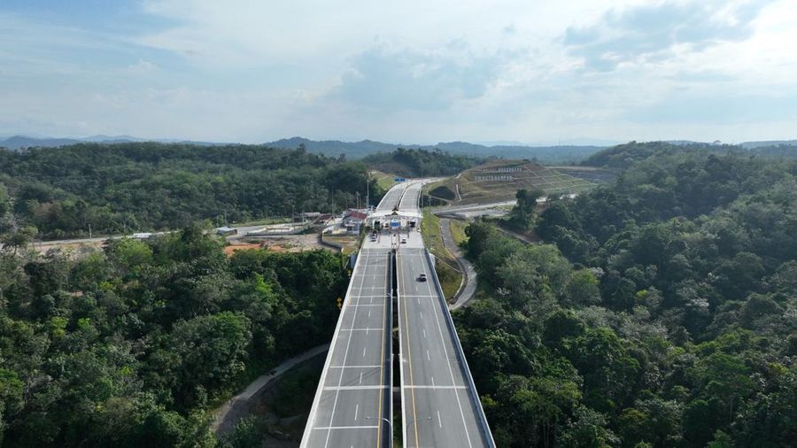 Jalan Tol Padang – Pekanbaru Seksi Bangkinang – XIII Koto Kampar. (Dok. Hutama Karya)