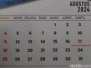 Kalender Agustus 2024: Tanggal Merah, Libur dan Hari Besar