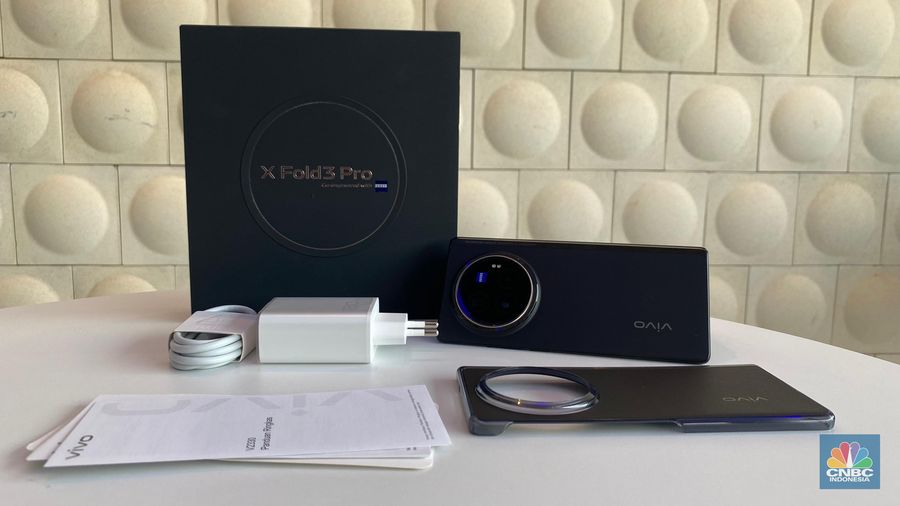 Vivo x Fold. (CNBC Indonesia/Novina)