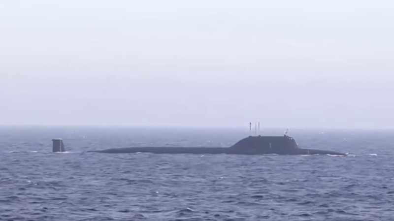 Angkatan Laut Rusia menggelar latihan dengan melibatkan armadanya. (Russian Defence Ministry/Handout via REUTERS)