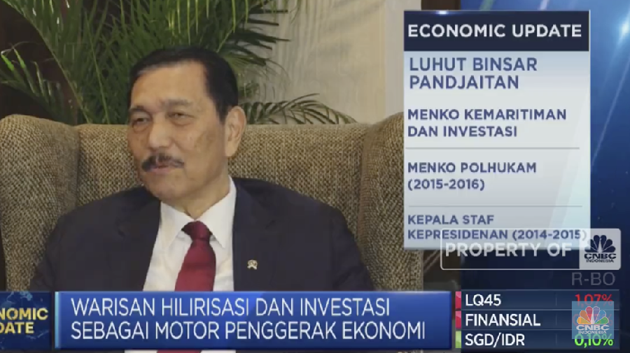 Menkomarves, Luhut Binsar Pandjaitan. (CNBC Indonesia)