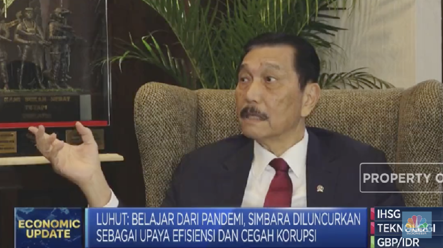 Menkomarves, Luhut Binsar Pandjaitan. (CNBC Indonesia)
