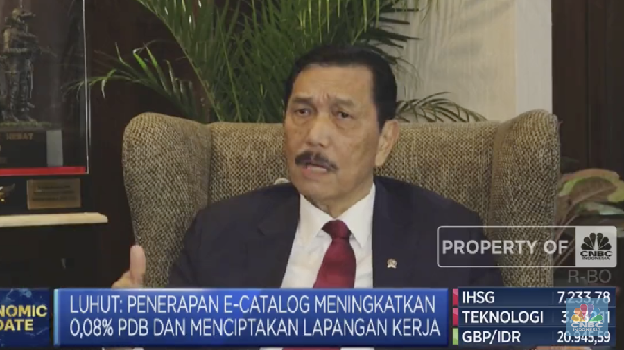 Menkomarves, Luhut Binsar Pandjaitan. (CNBC Indonesia)