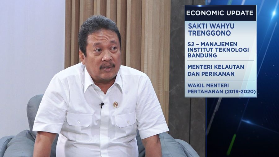 Menteri Kelautan dan Perikanan (MenKP) Sakti Wahyu Trenggono dalam program Economic Update 2024. (²©²ÊÍøÕ¾ TV)