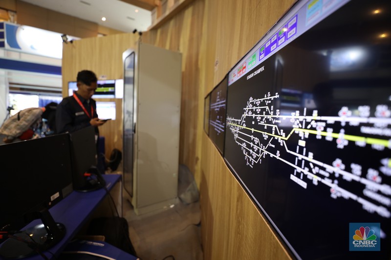 Pameran Railwaytech Indonesia di Jakarta, Selasa (30/7/2024). (CNBC Indonesia/Tri Susilo) Pameran Railwaytech Indonesia di Jakarta, Selasa (30/7/2024). (CNBC Indonesia/Tri Susilo)