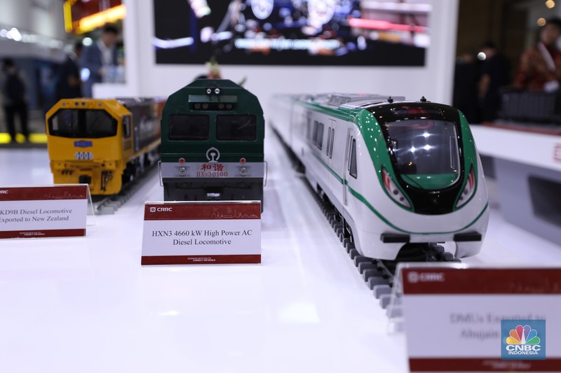Pameran Railwaytech Indonesia di Jakarta, Selasa (30/7/2024). (CNBC Indonesia/Tri Susilo) Pameran Railwaytech Indonesia di Jakarta, Selasa (30/7/2024). (CNBC Indonesia/Tri Susilo)
