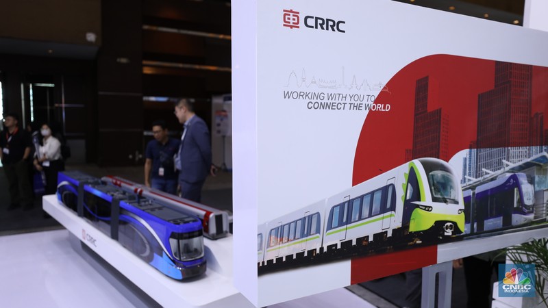 Pameran Railwaytech Indonesia di Jakarta, Selasa (30/7/2024). (CNBC Indonesia/Tri Susilo) Pameran Railwaytech Indonesia di Jakarta, Selasa (30/7/2024). (CNBC Indonesia/Tri Susilo)