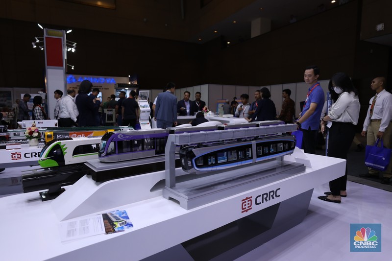 Pameran Railwaytech Indonesia di Jakarta, Selasa (30/7/2024). (CNBC Indonesia/Tri Susilo) Pameran Railwaytech Indonesia di Jakarta, Selasa (30/7/2024). (CNBC Indonesia/Tri Susilo)